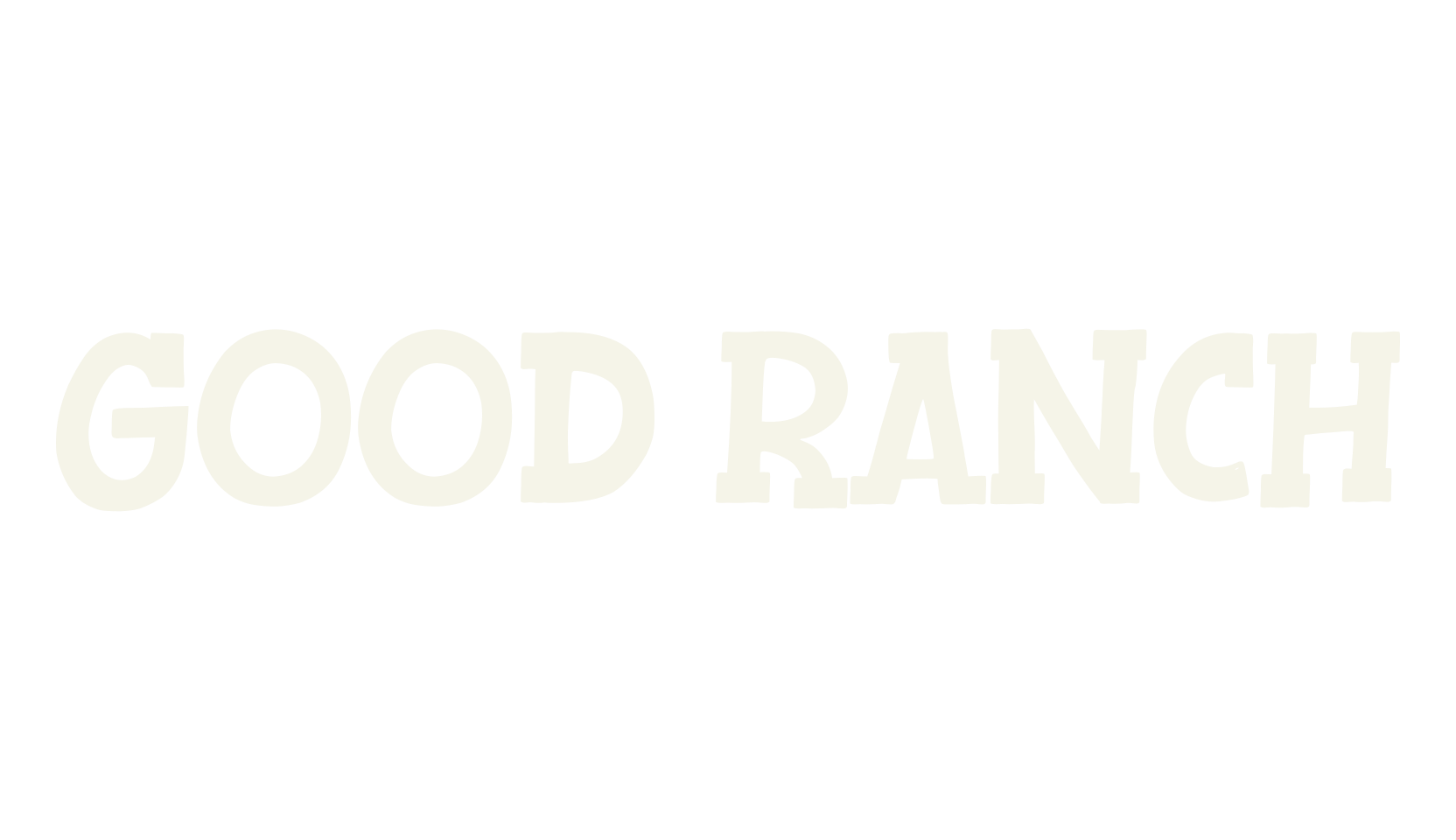 Good Ranch, all caps font preview