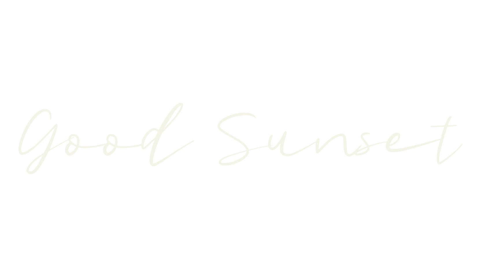 Good Sunset, wide font preview