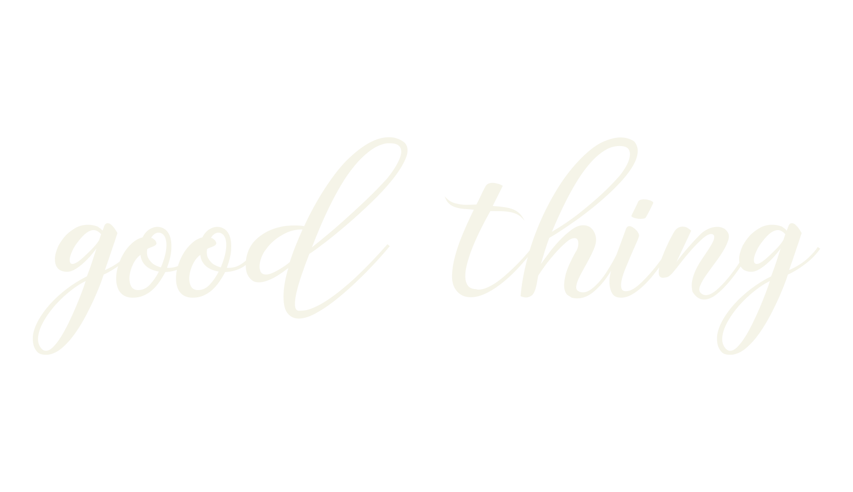 good thing, cursive font preview