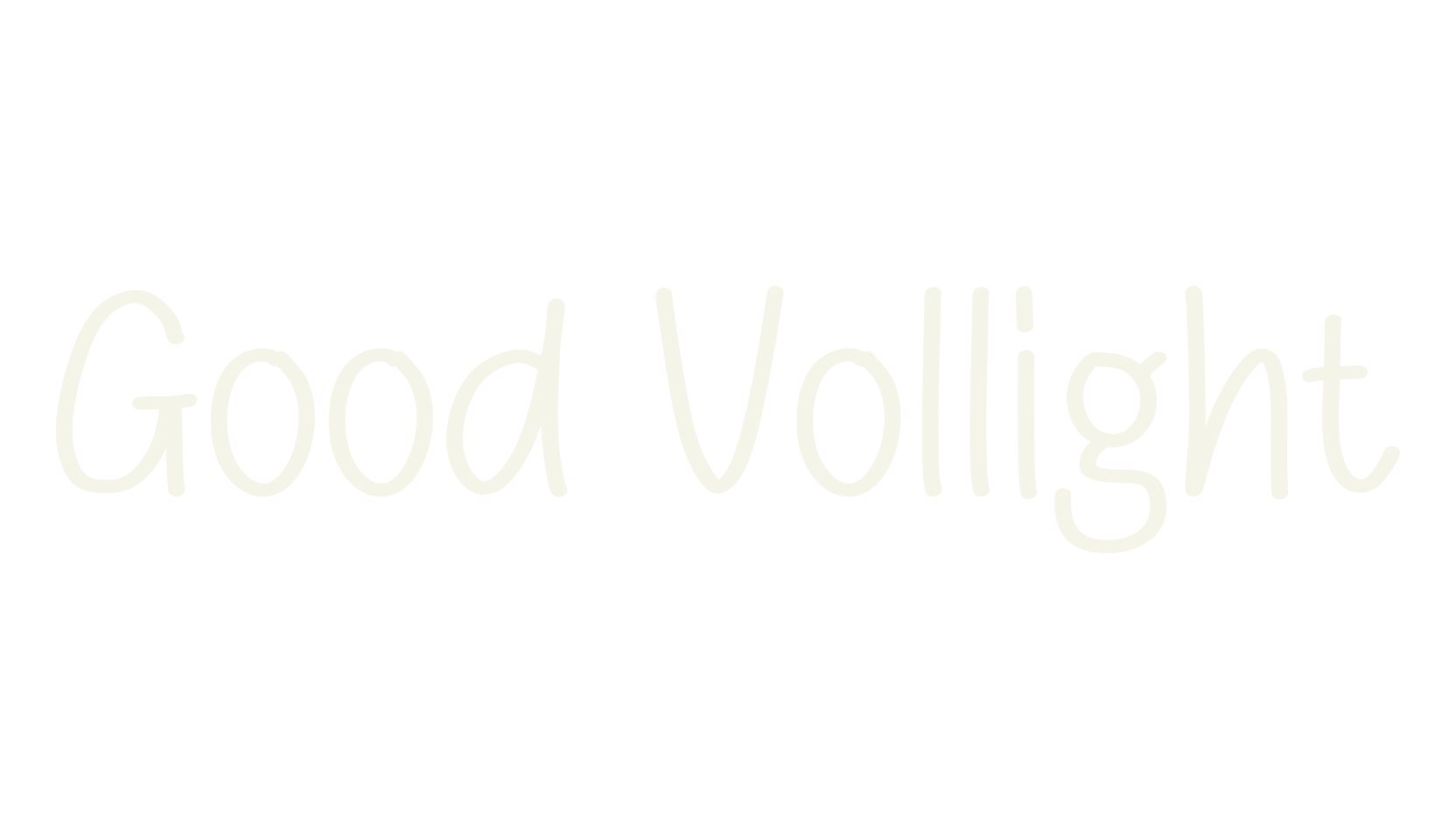 Good Vollight, handwriting font preview