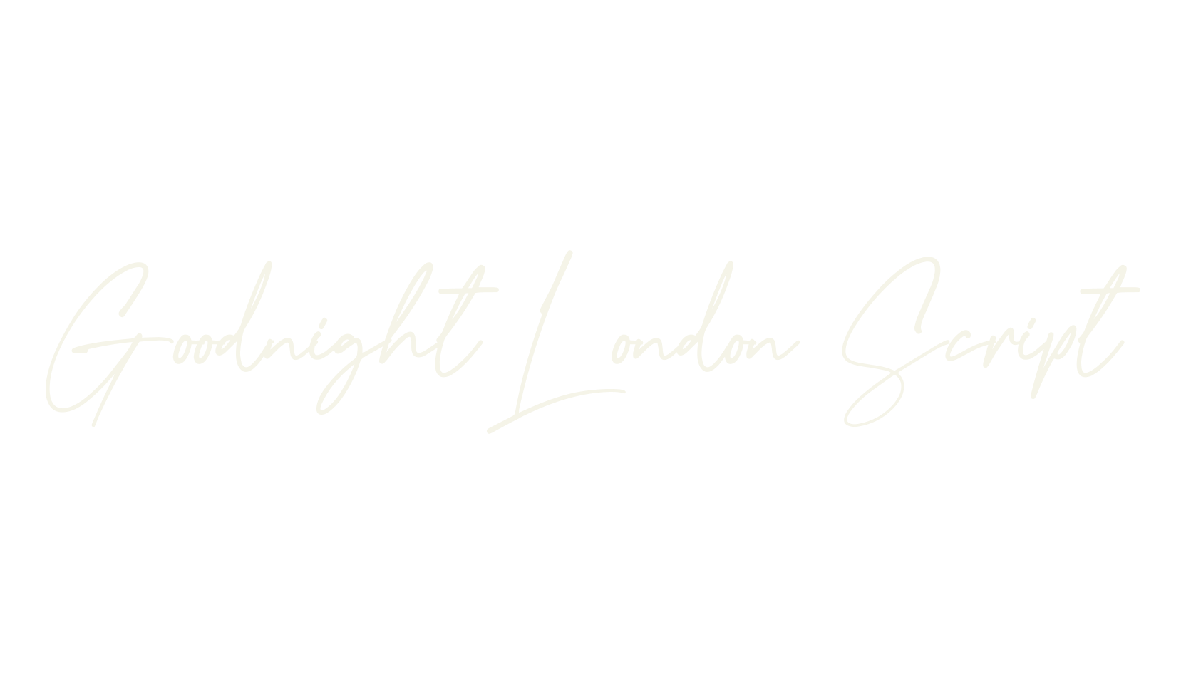 Goodnight London Script, elegant font preview