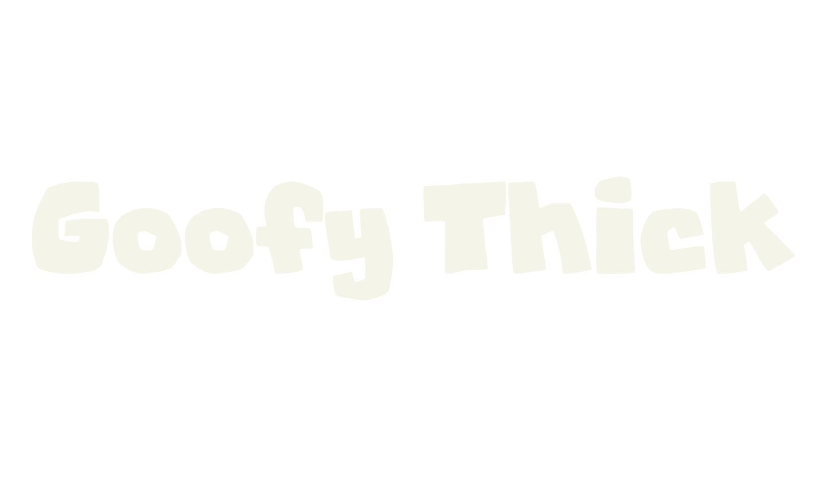 Goofy Thick, fun font preview