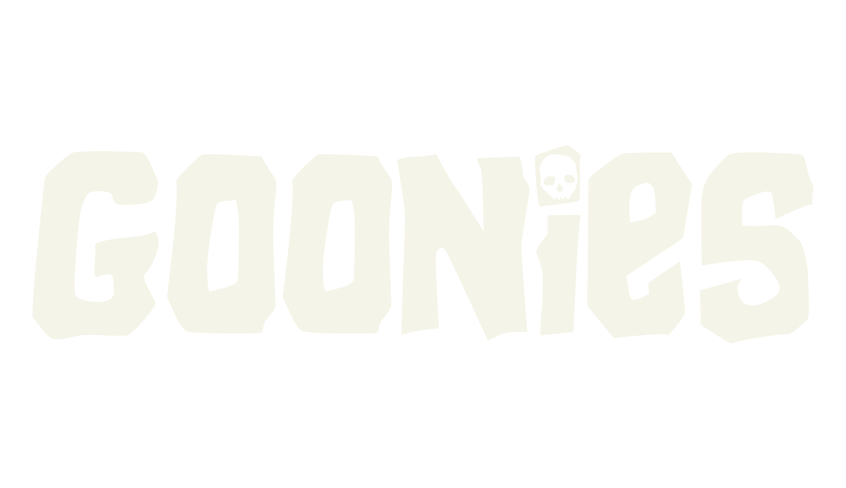 Goonies, display market font preview