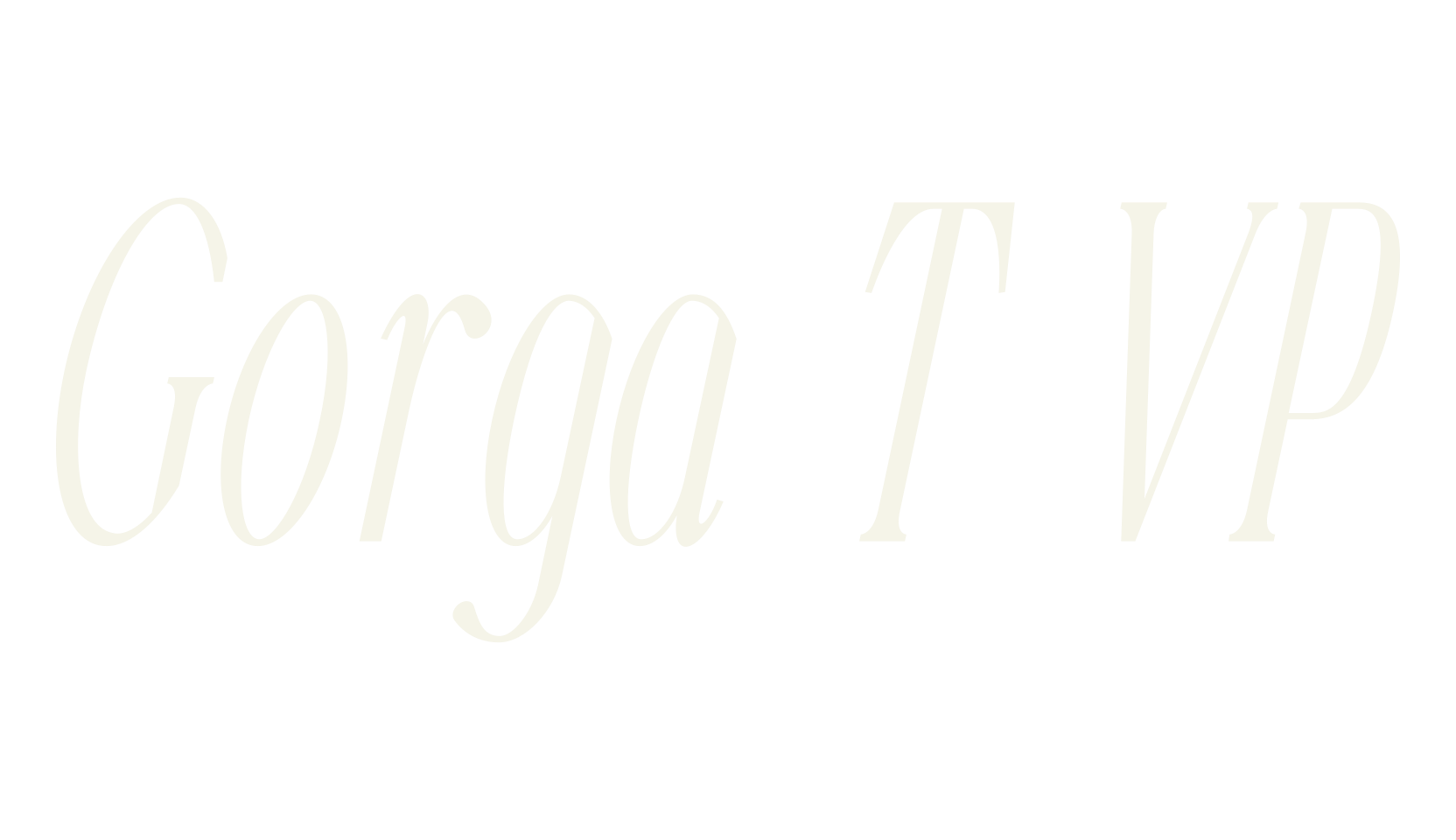 Gorga T VP, modern font preview
