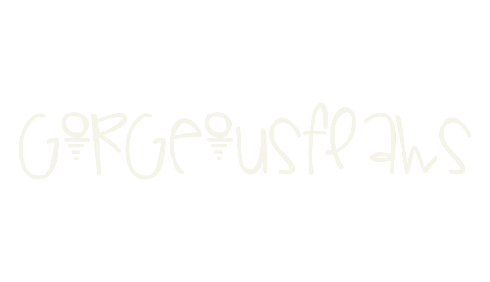 GorgeousFlaws, handwritten font preview