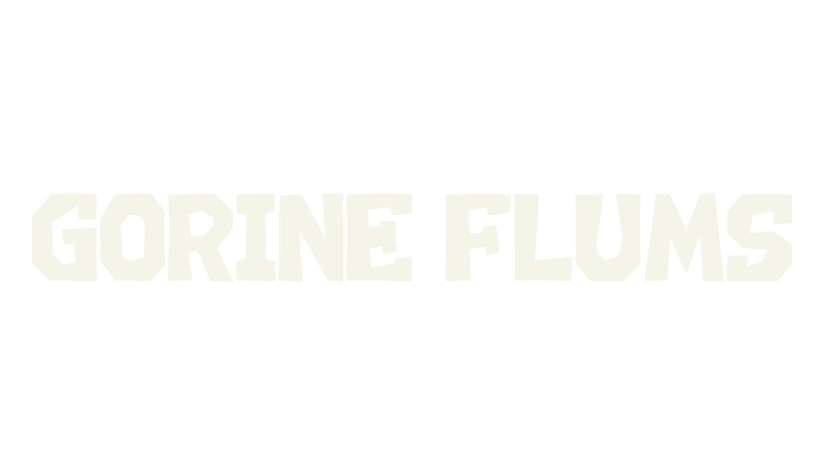 GORINE FLUMS, serif font preview