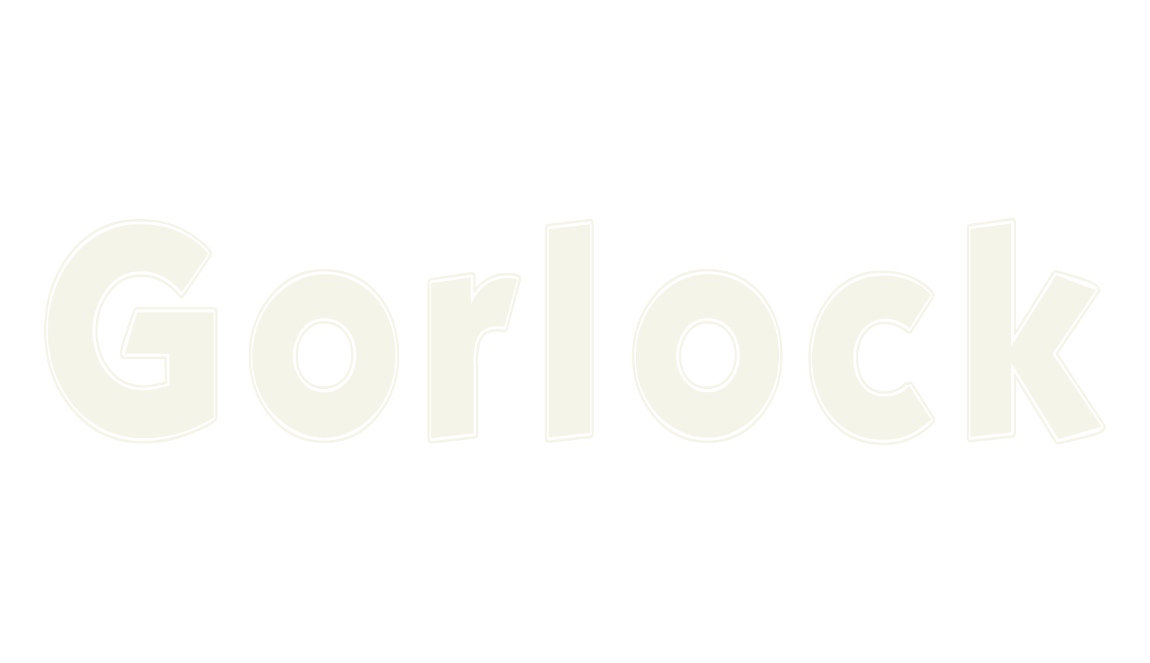 Gorlock, sans font preview