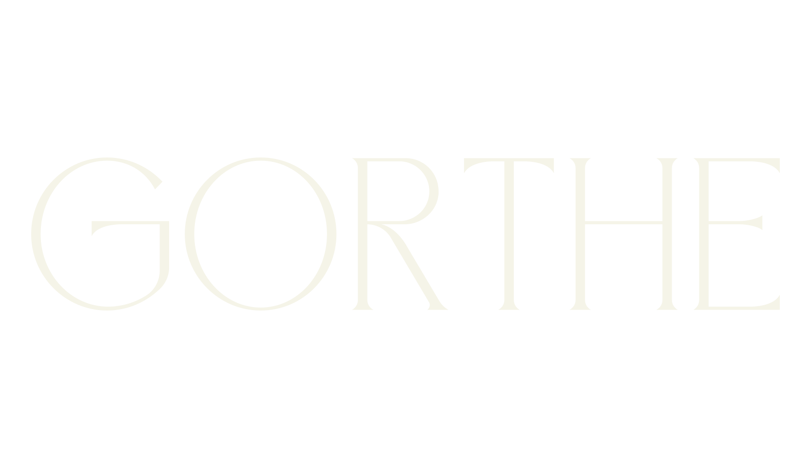 GORTHE, serif font preview