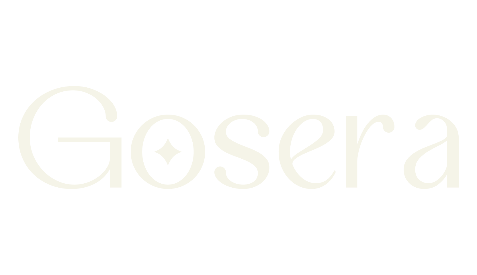 Gosera, sans serif font preview