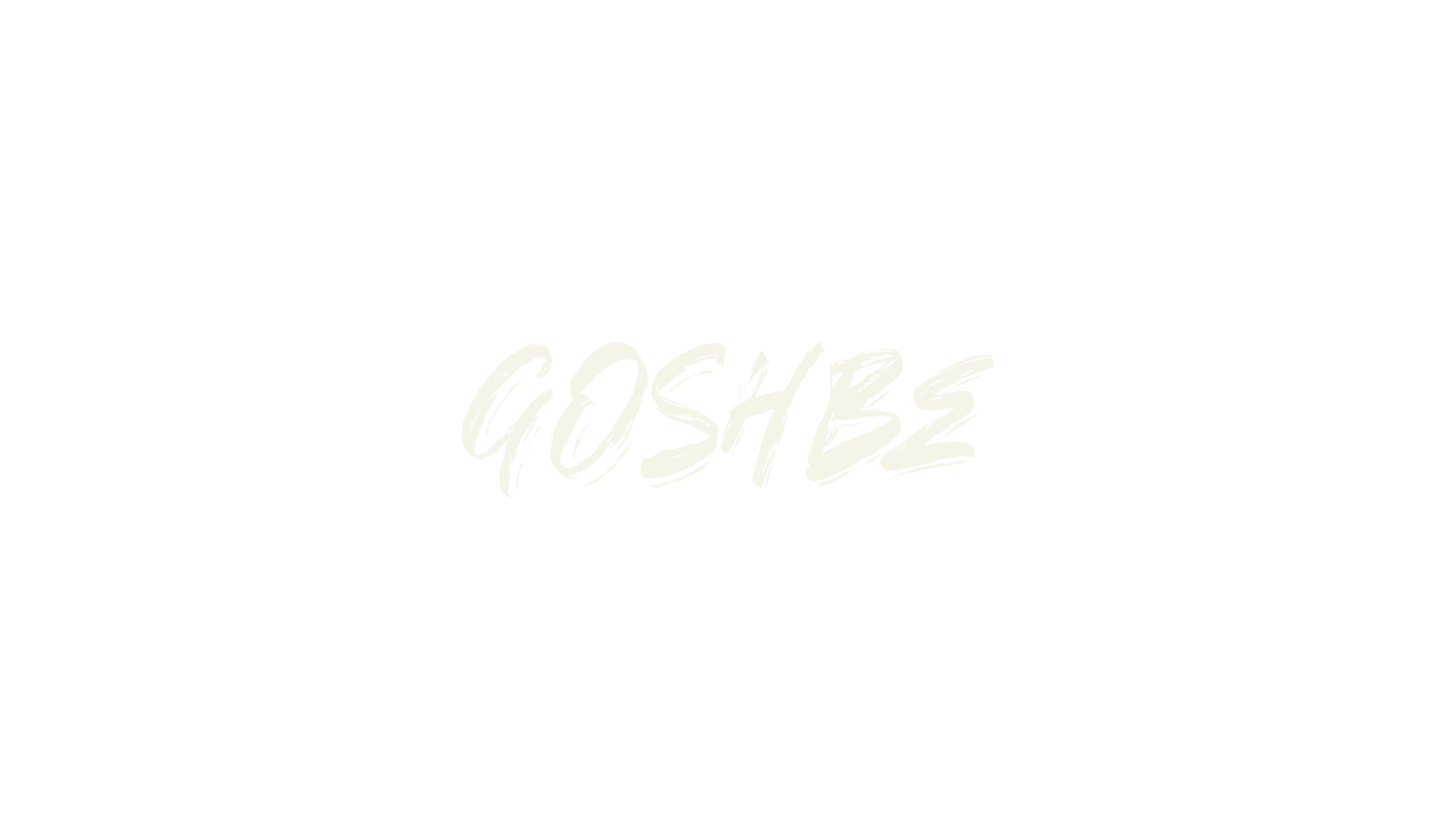 GOSHBE, rubber stamp font preview
