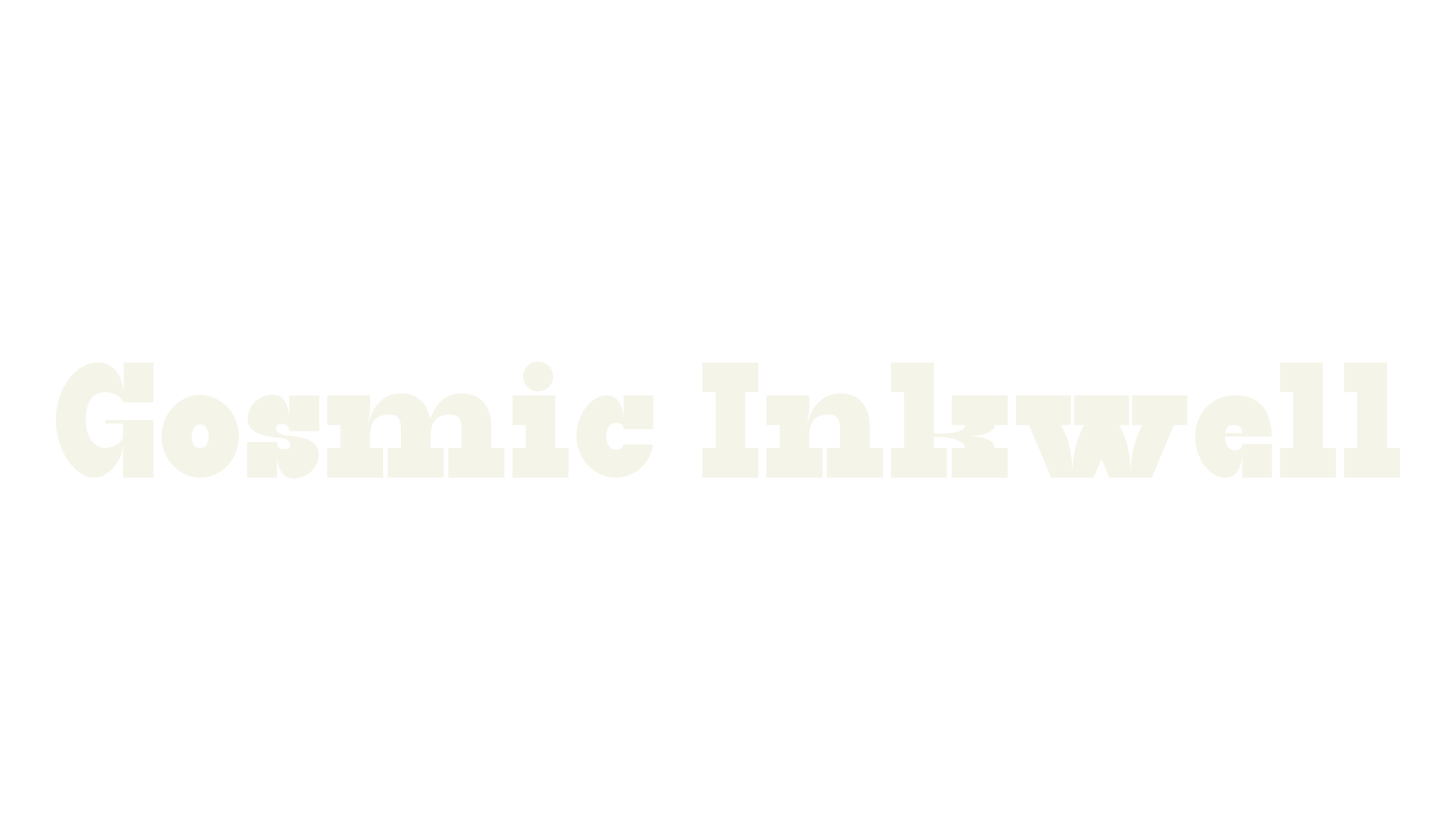Gosmic Inkwell, serif font preview