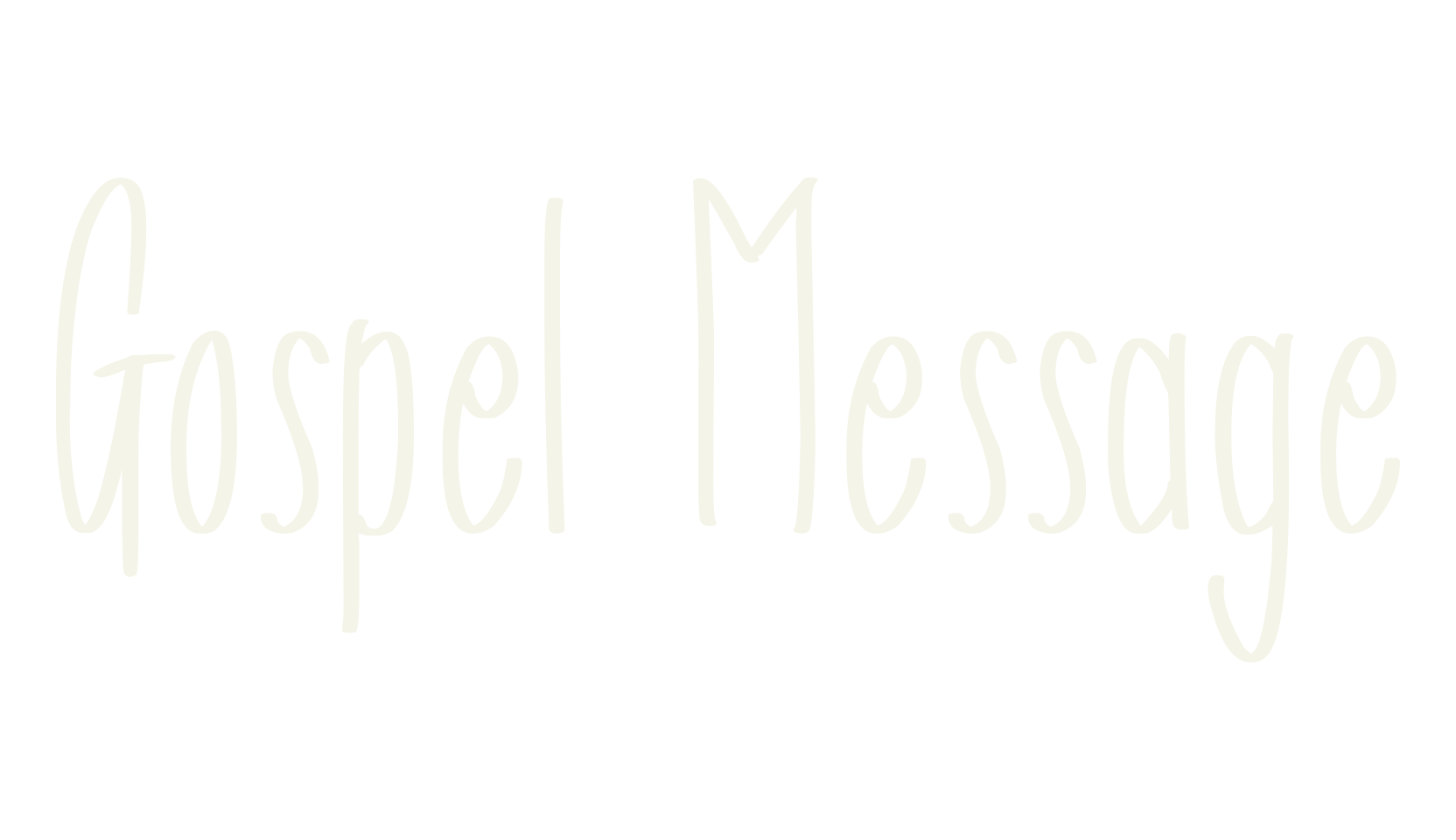 Gospel Message, fashion sign font preview
