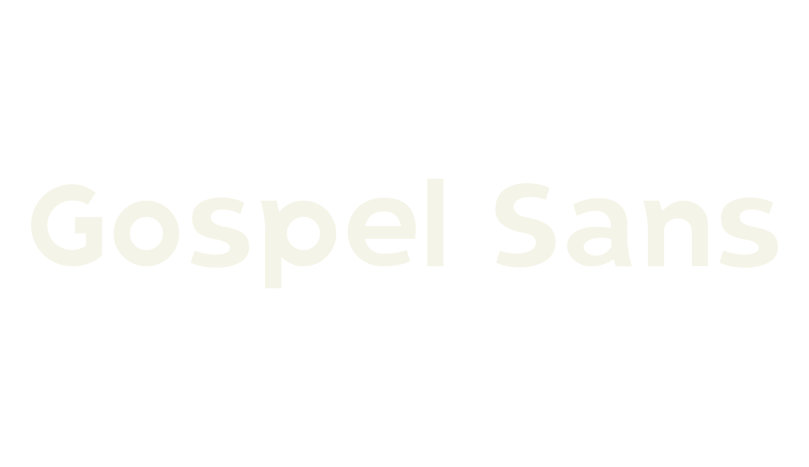 Gospel Sans, sans font preview