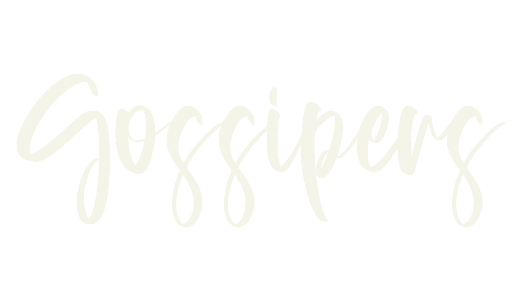 Gossipers, calligraphy font preview