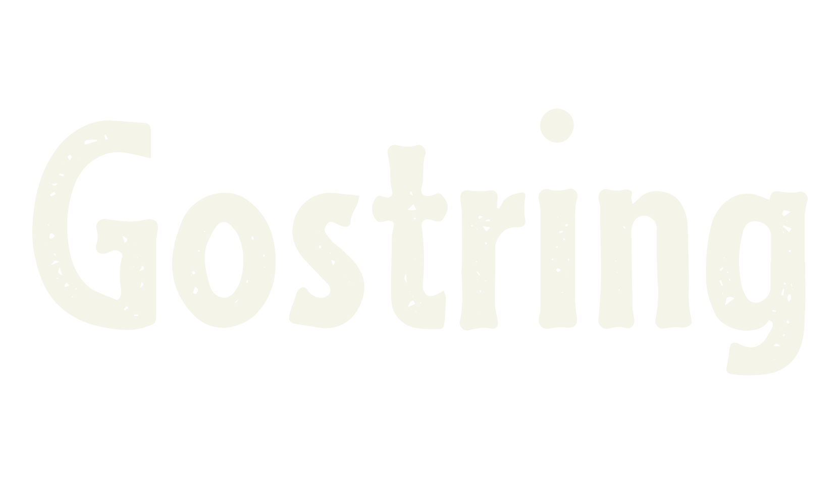 Gostring, grunge font preview