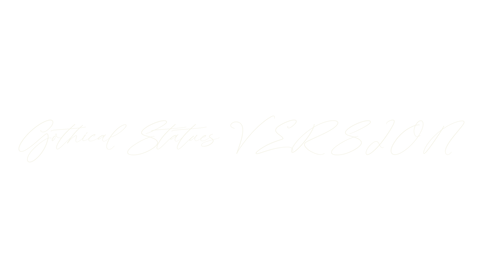 Gothical Statues VERSION, script font preview