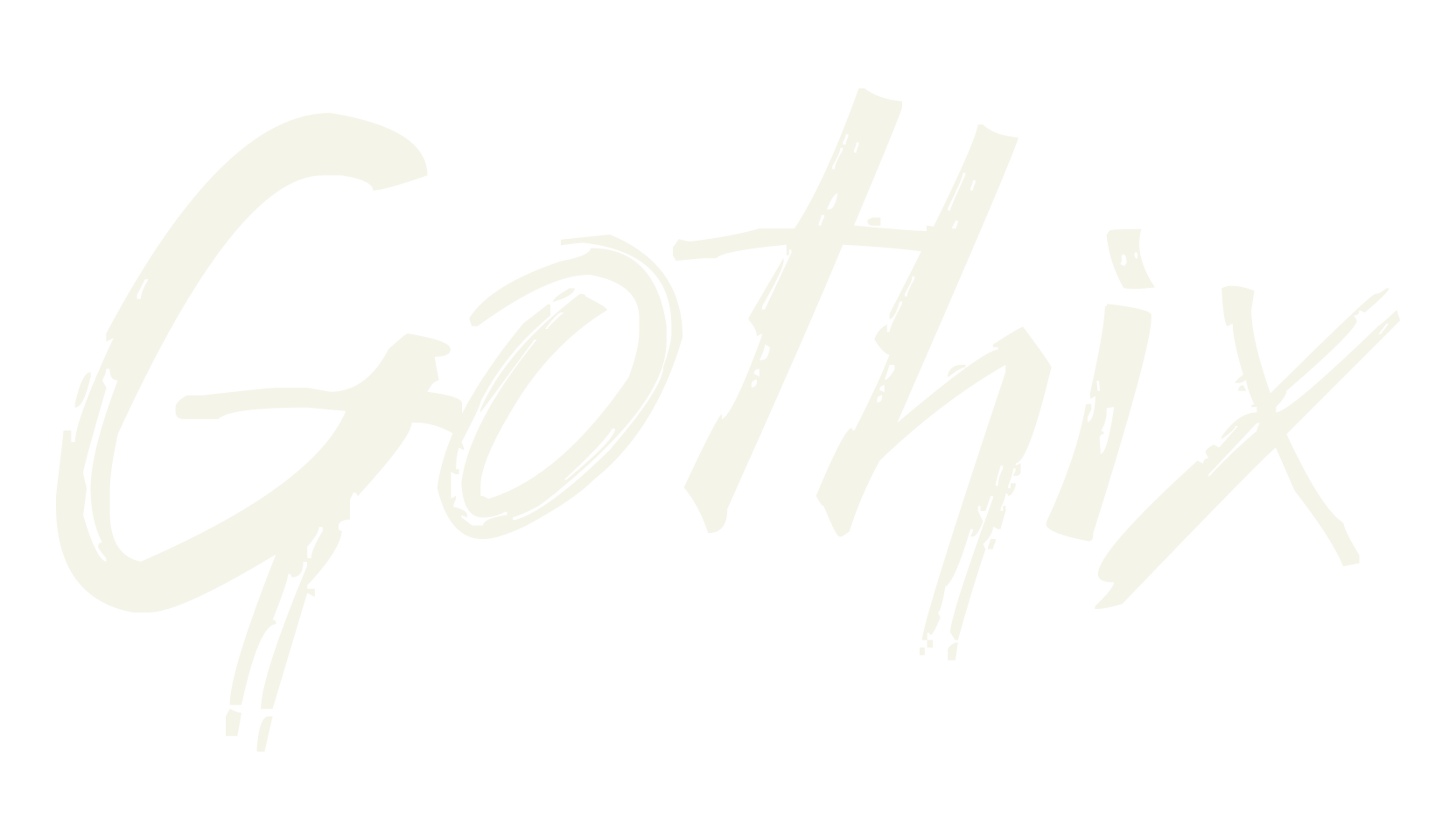 Gothix, stroke font preview