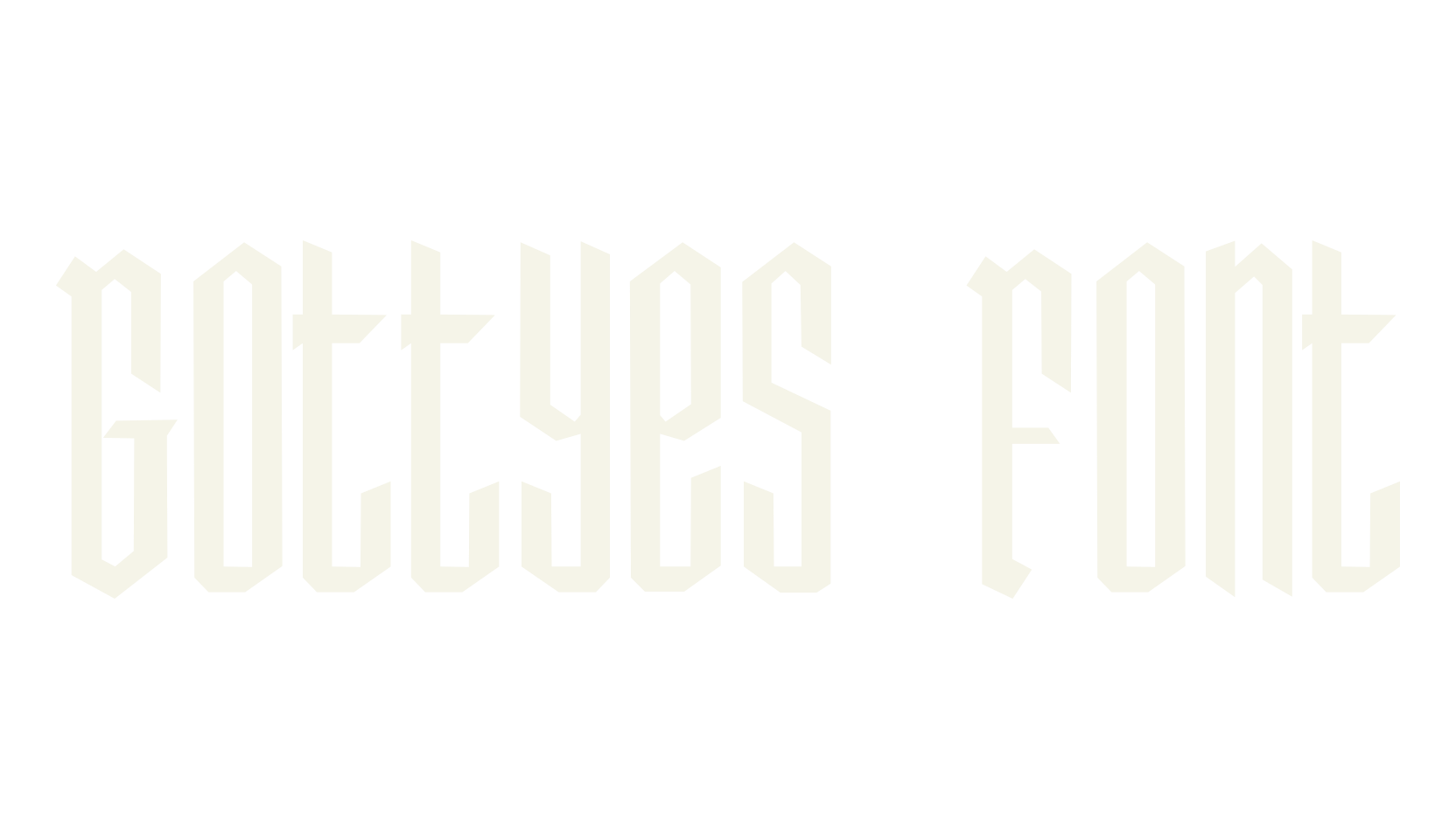 Gottyes Font, blackletter font preview