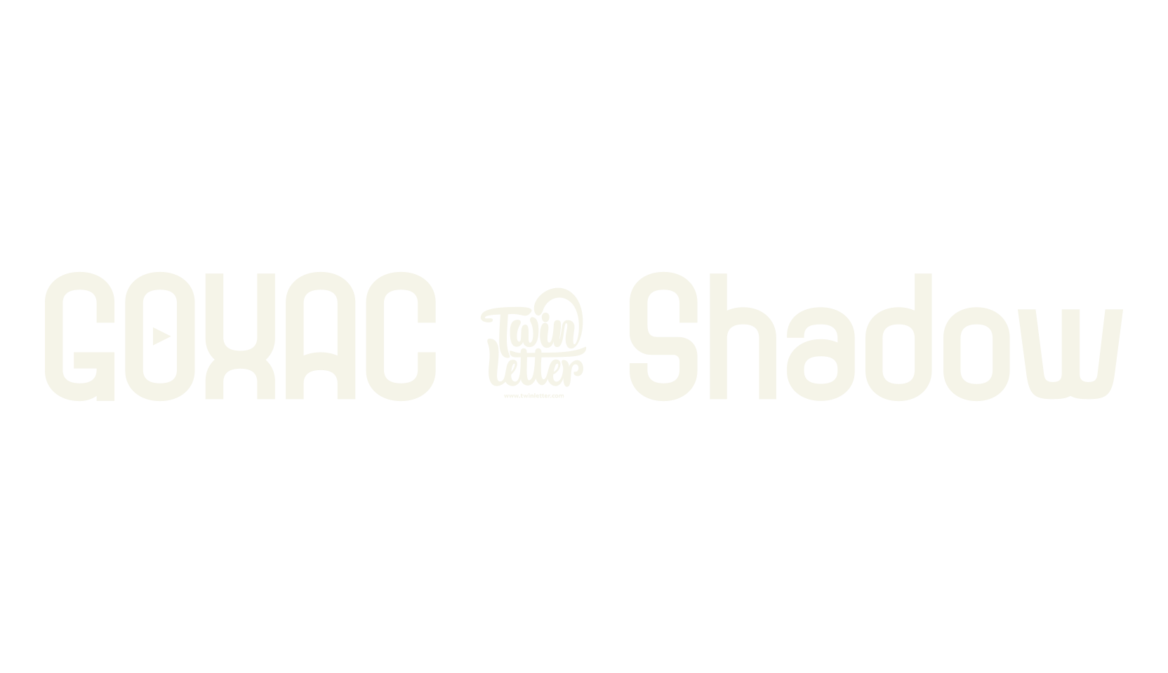 GOXAC - Shadow, futuristic font preview