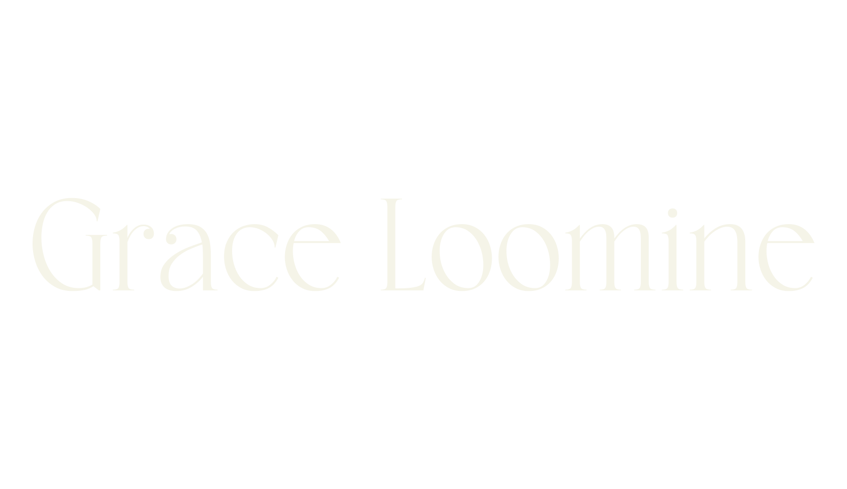 Grace Loomine, wedding font preview