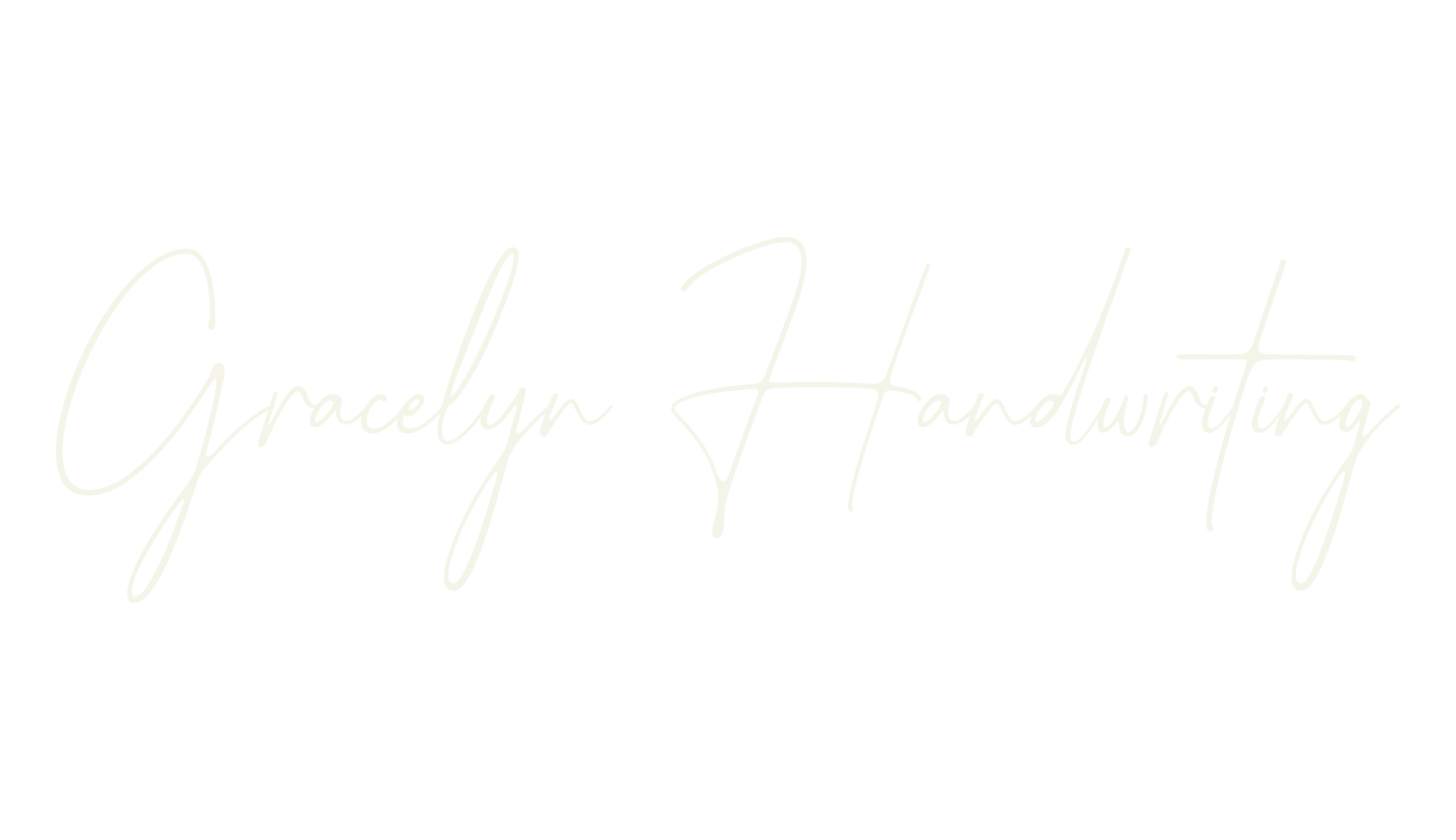 Gracelyn Handwriting, handwriting font preview