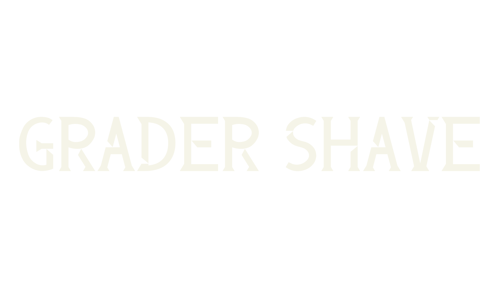 Grader Shave, display market font preview