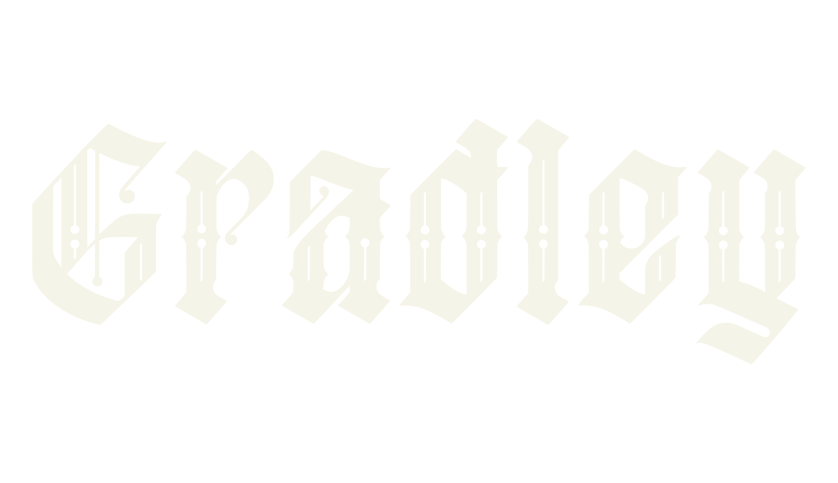 Gradley, tattoo font preview