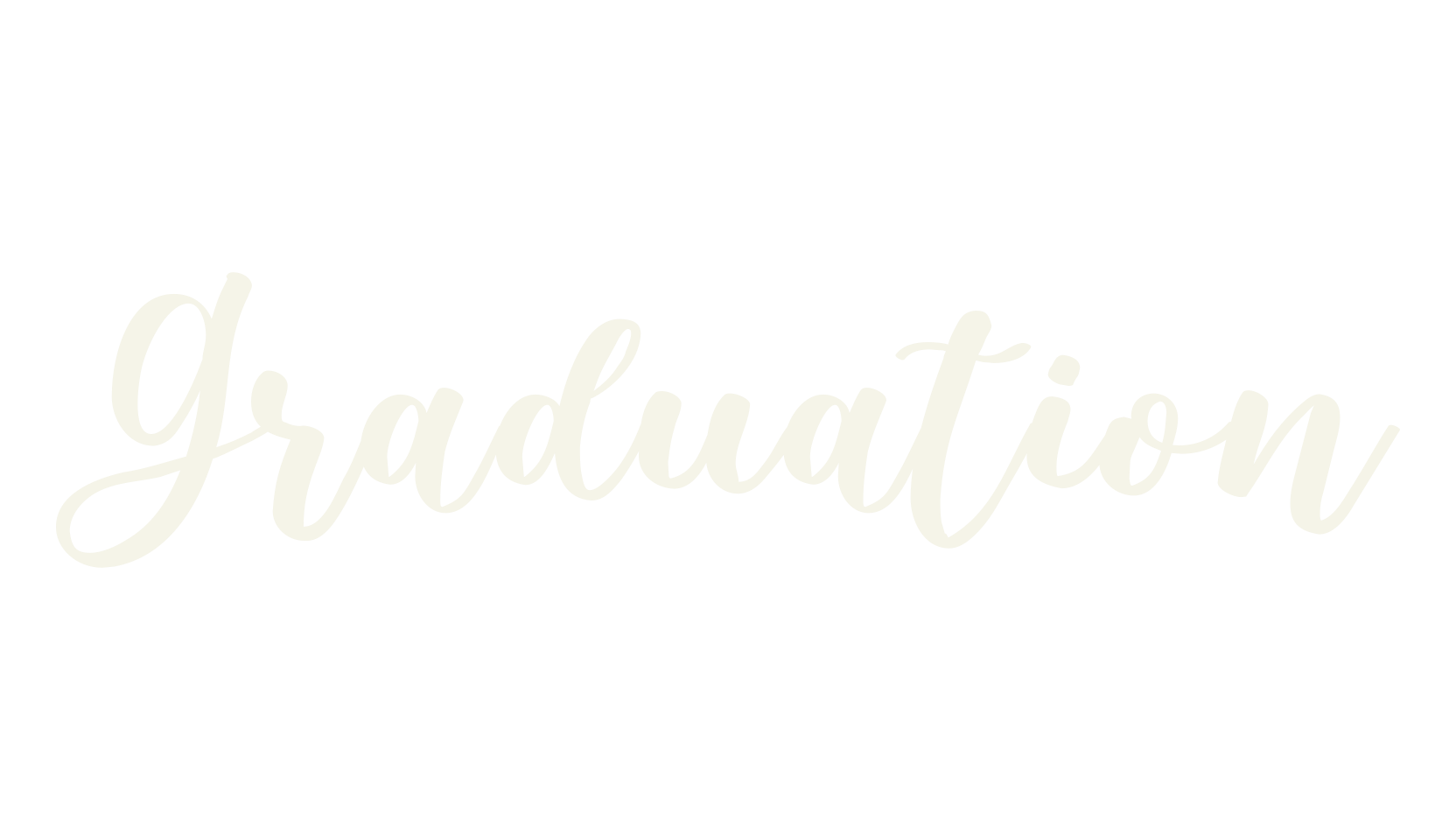 Graduation, calligraphy font preview