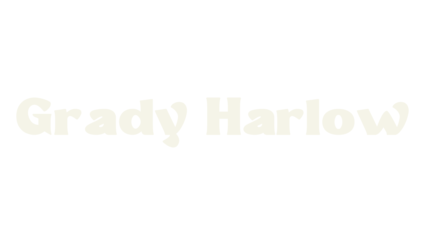 Grady Harlow, photography font preview