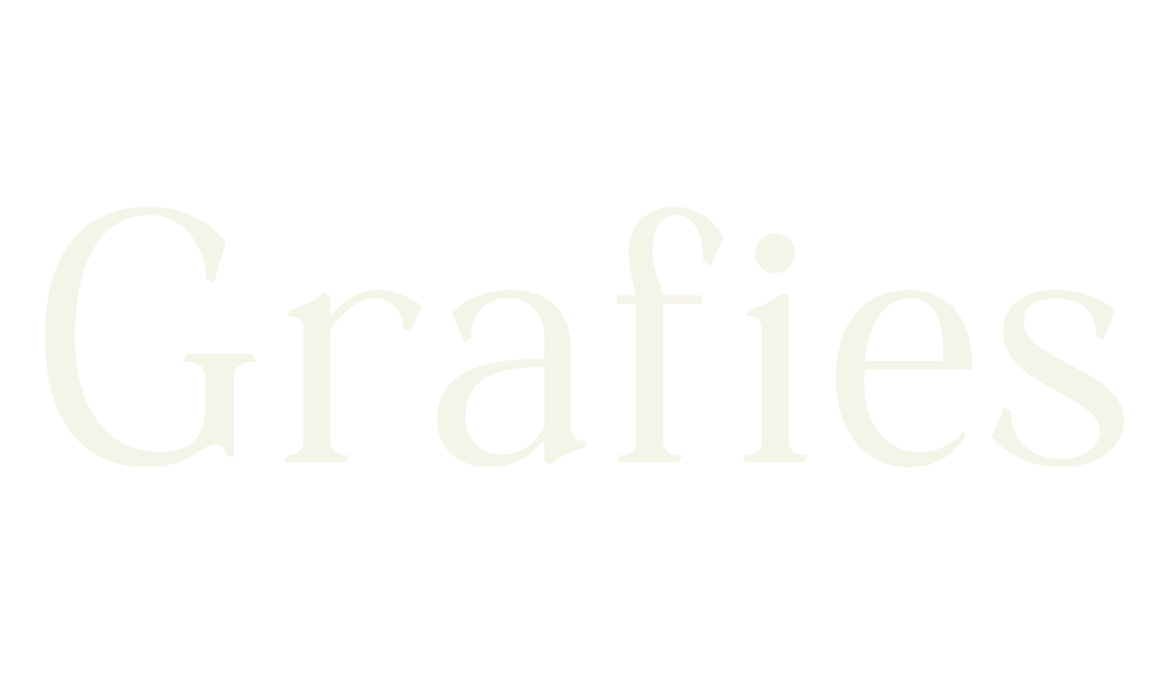 Grafies, serif font preview