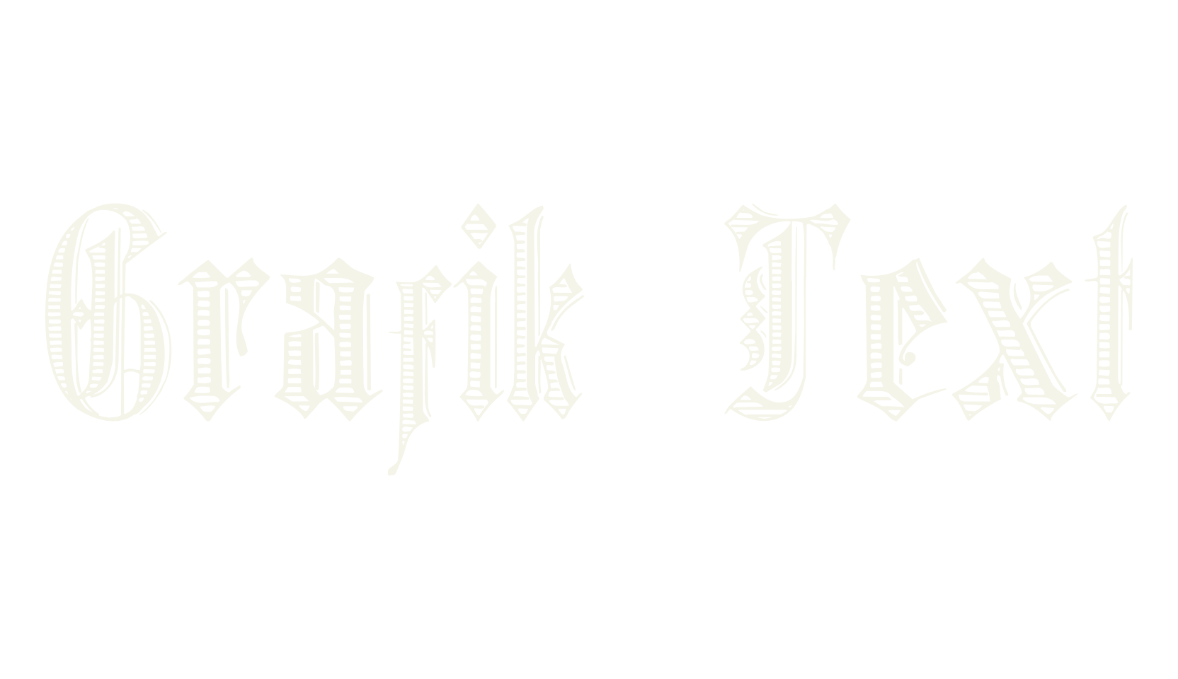 Grafik Text, old english font preview