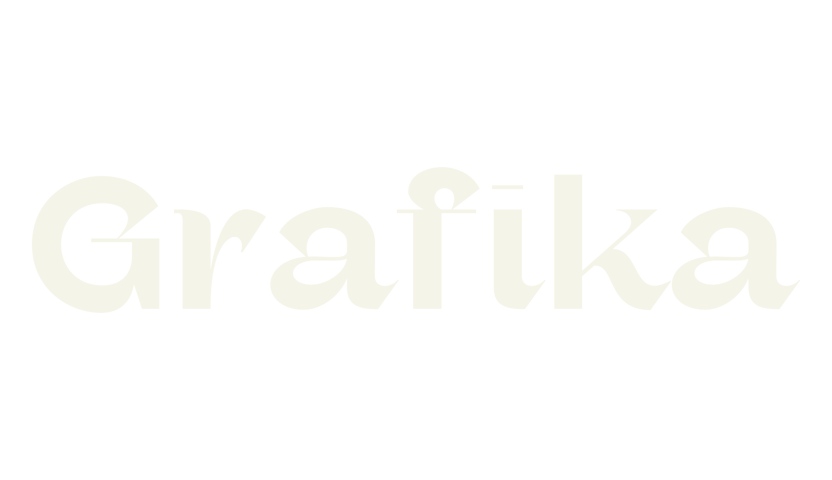 Grafika, logo font preview