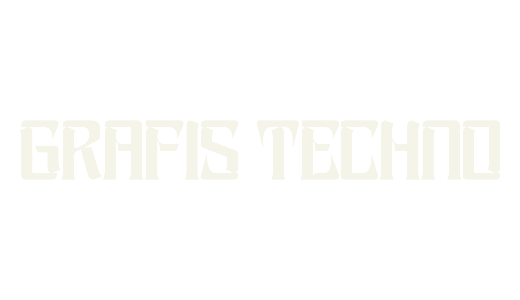 Grafis Techno, display market font preview