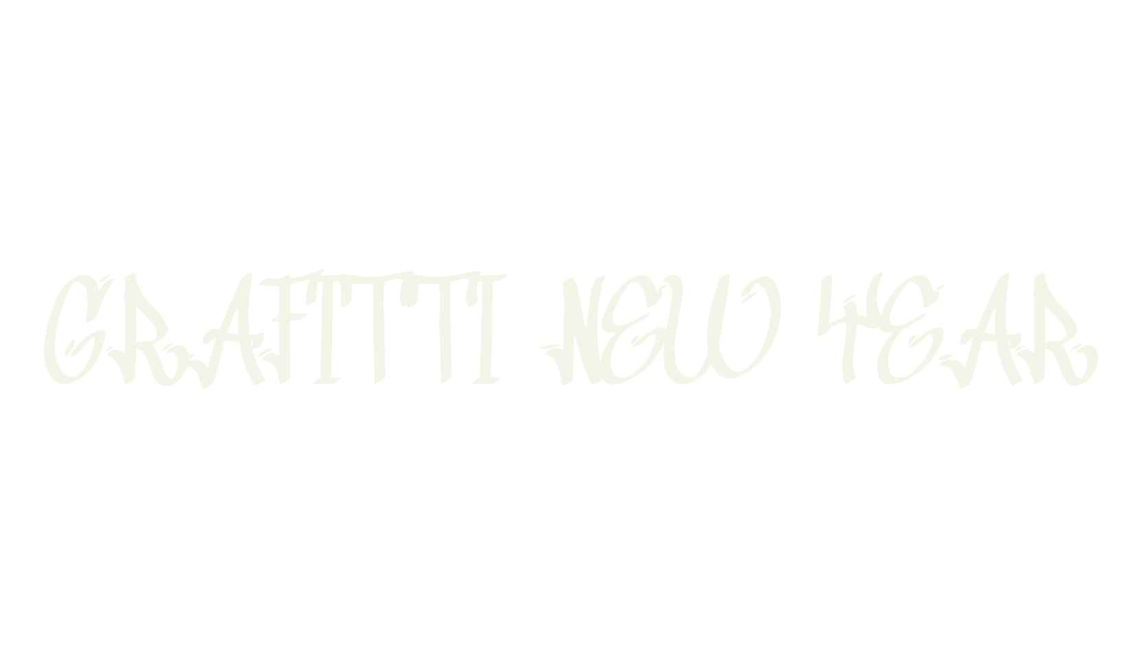 Grafitti New Year, graffiti font preview