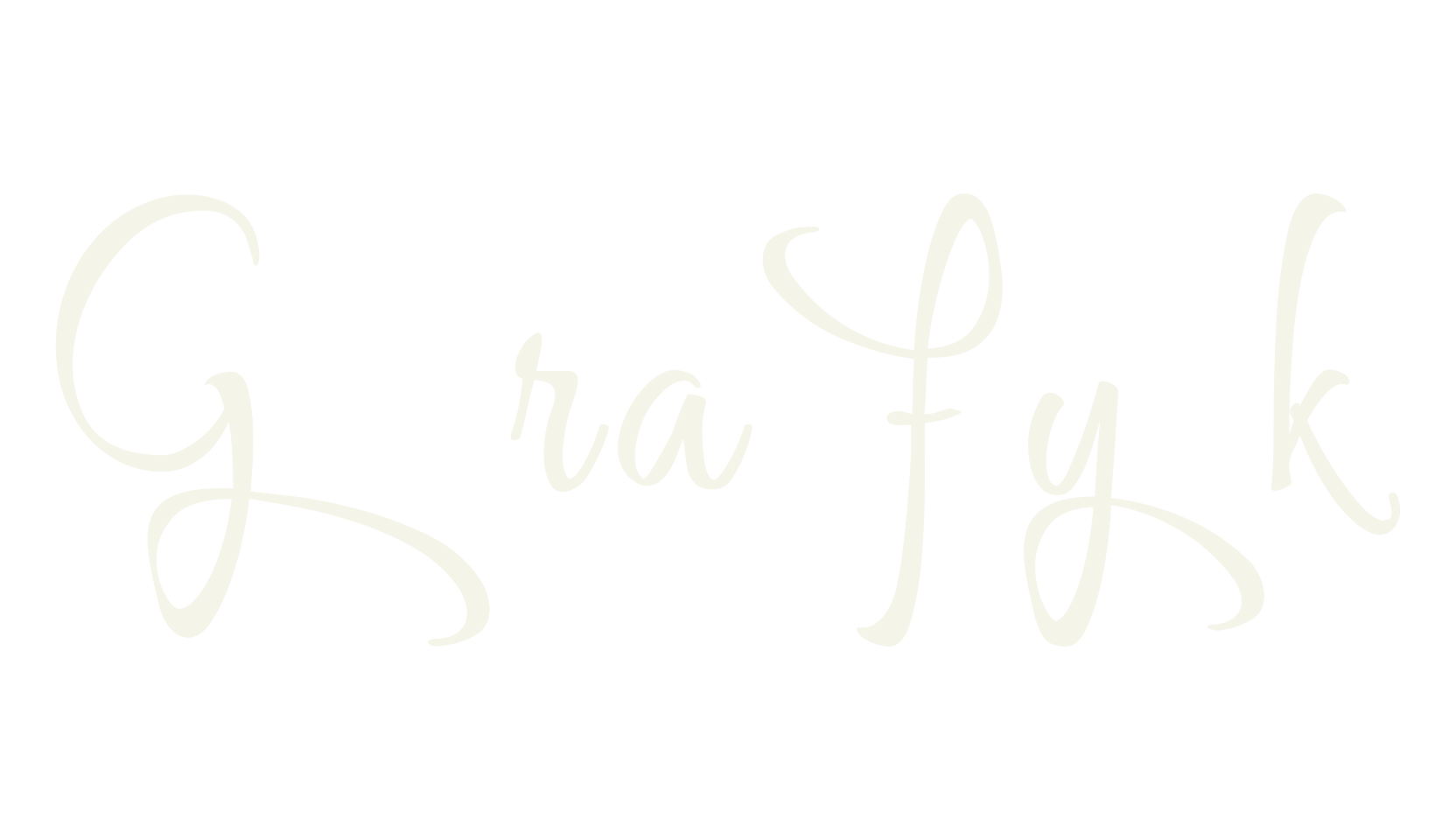 Grafyk, calligraphy font preview