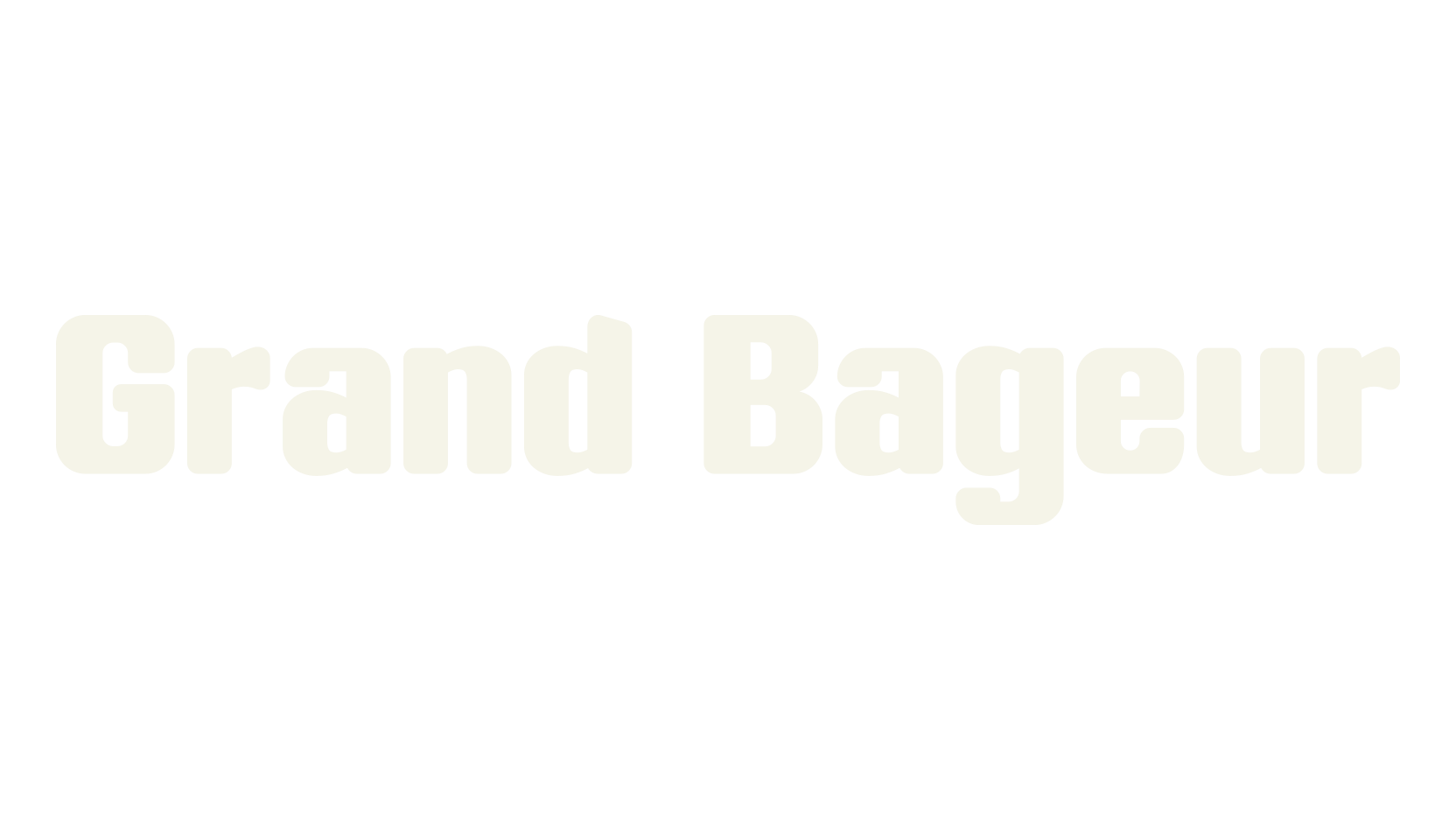 Grand Bageur, italic font preview