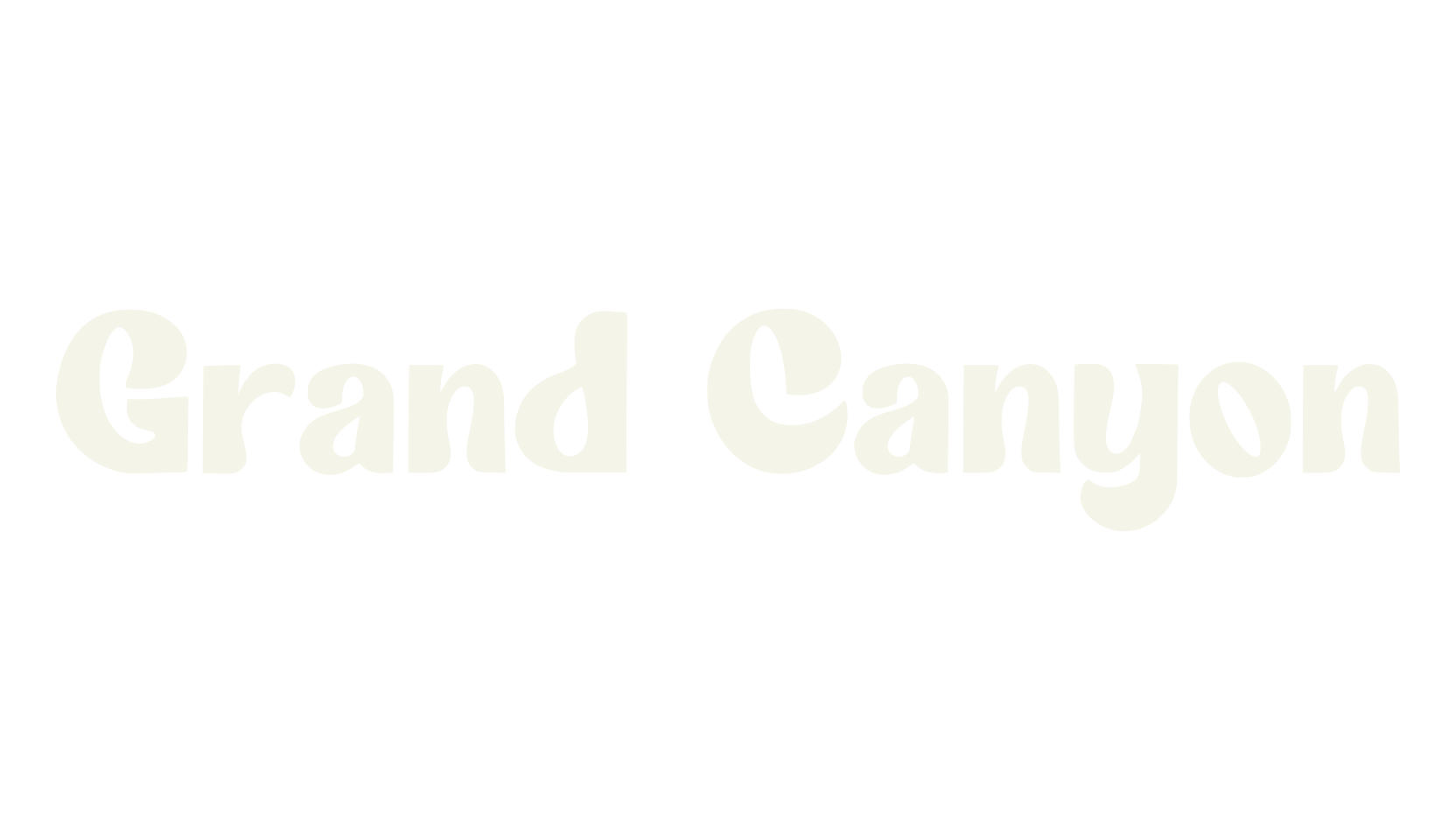 Grand Canyon, creative font preview