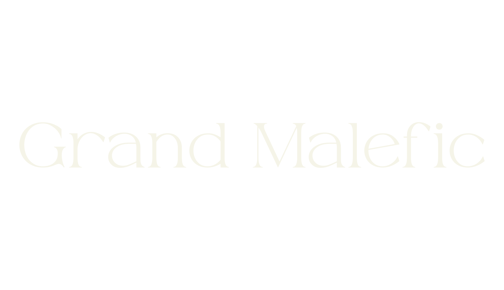 Grand Malefic, serif font preview