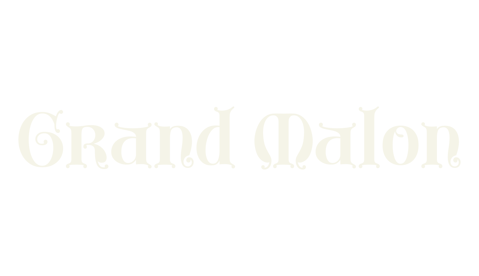 Grand Malon, fantasy font preview