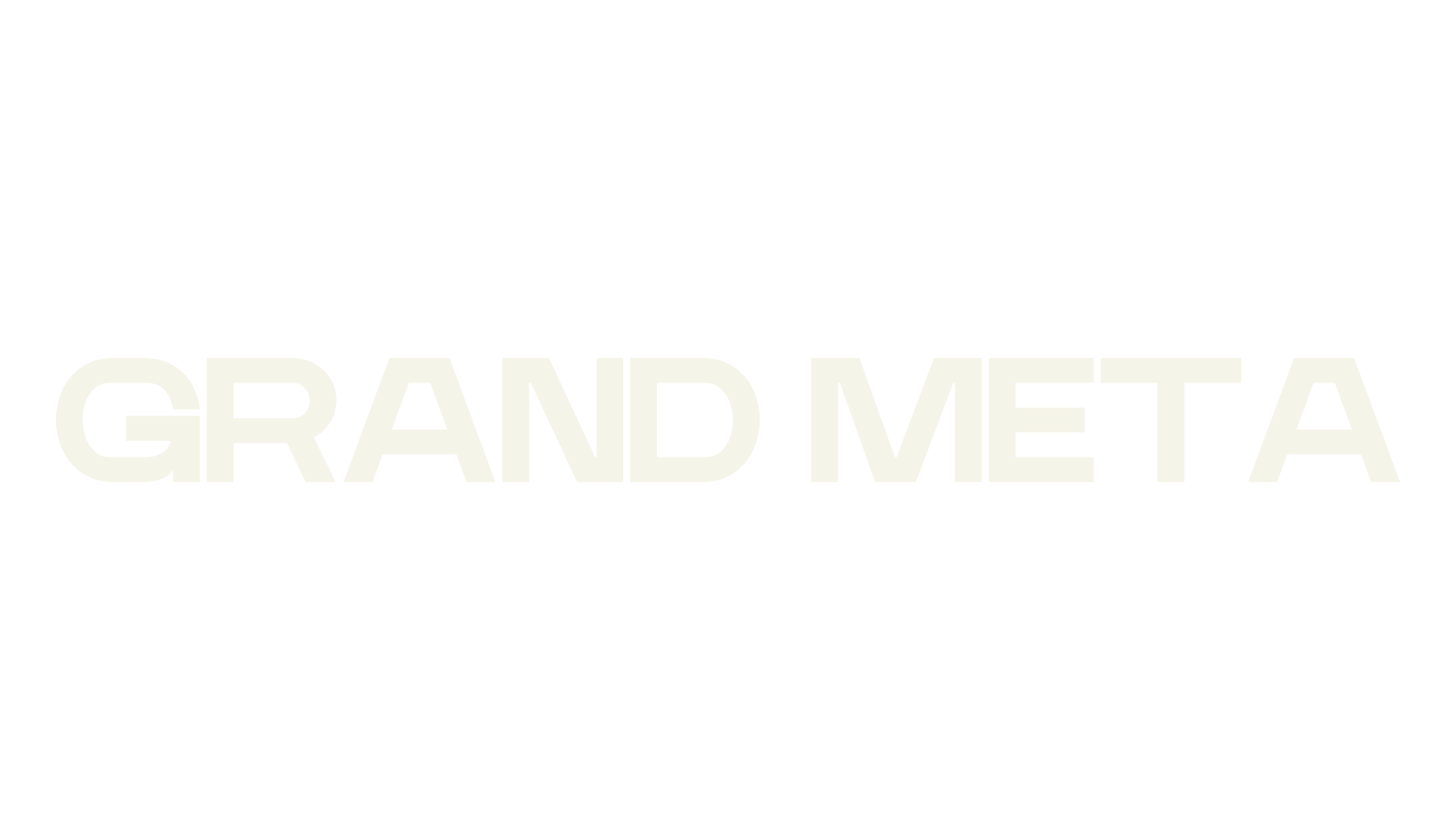 GRAND META, sans serif font preview