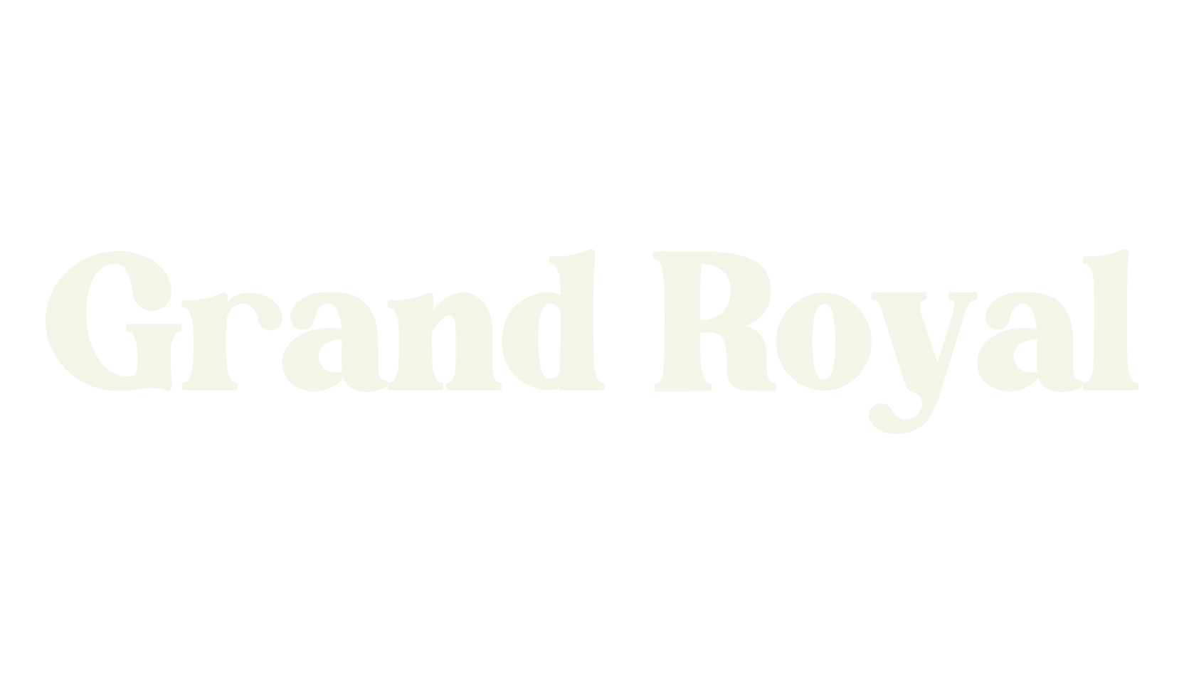 Grand Royal, serif font preview
