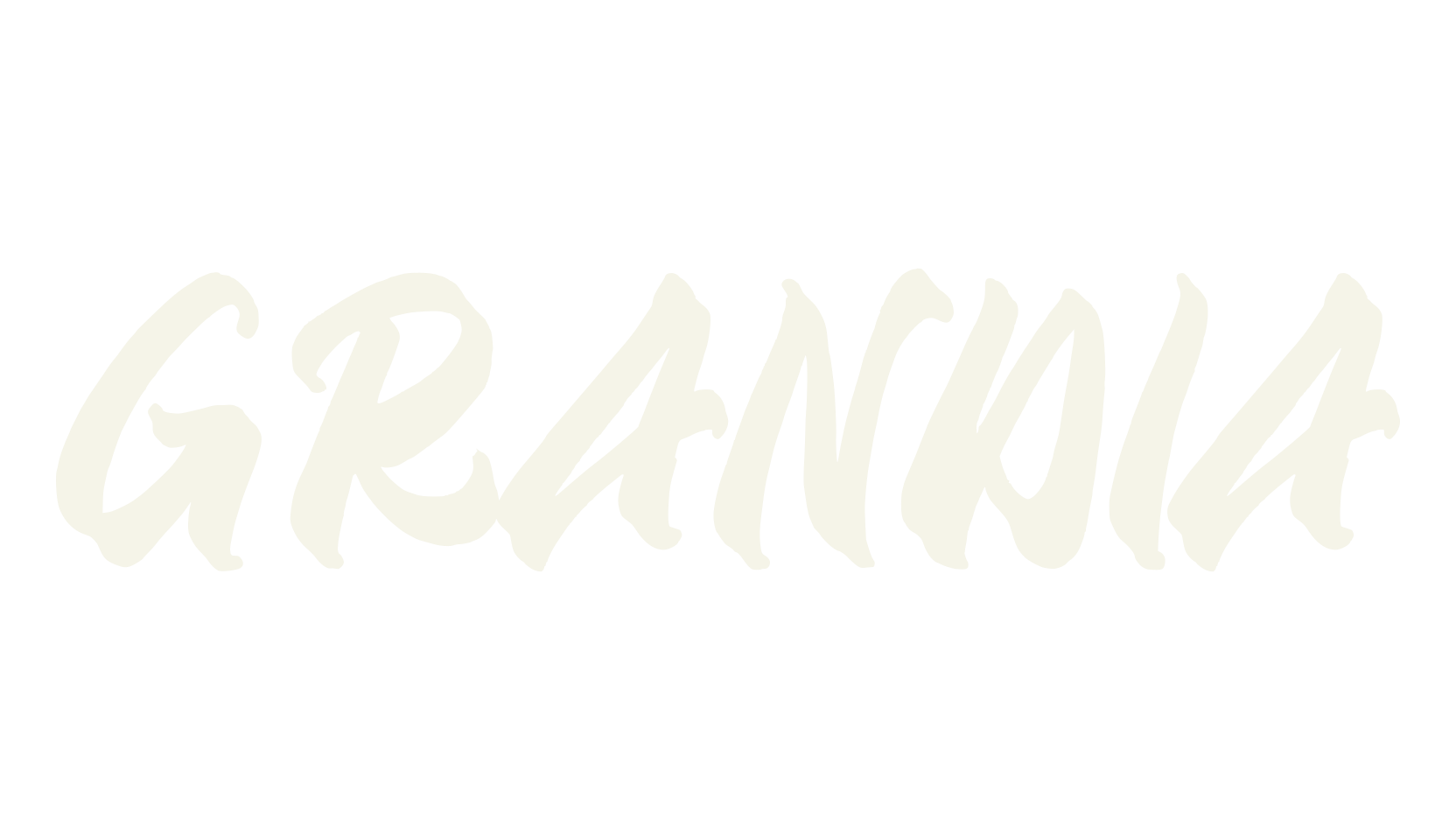GRANDIA, paintbrush font preview