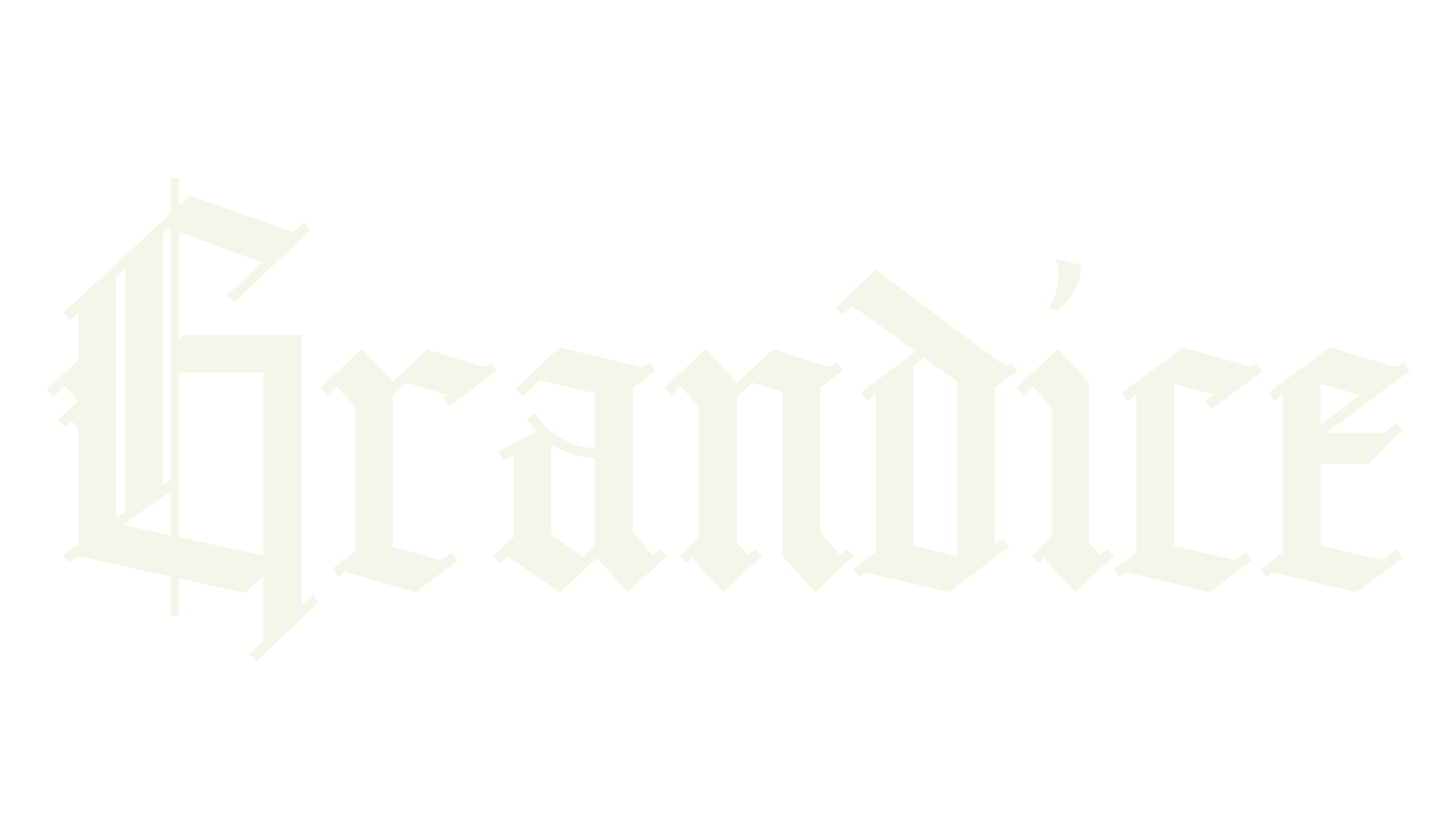 Grandice, fantasy font preview