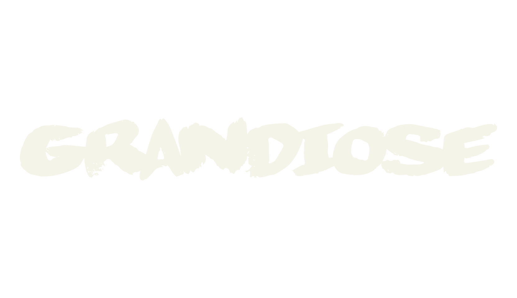Grandiose, handwritten font preview