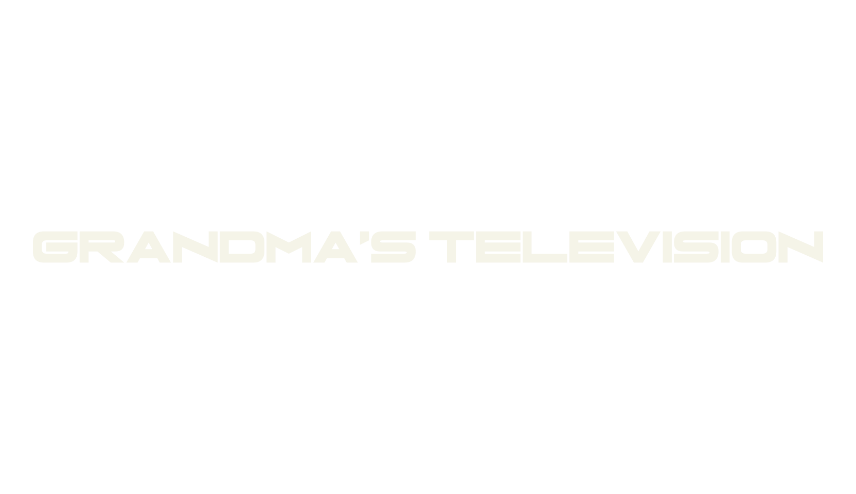 Grandma's Television, display market font preview