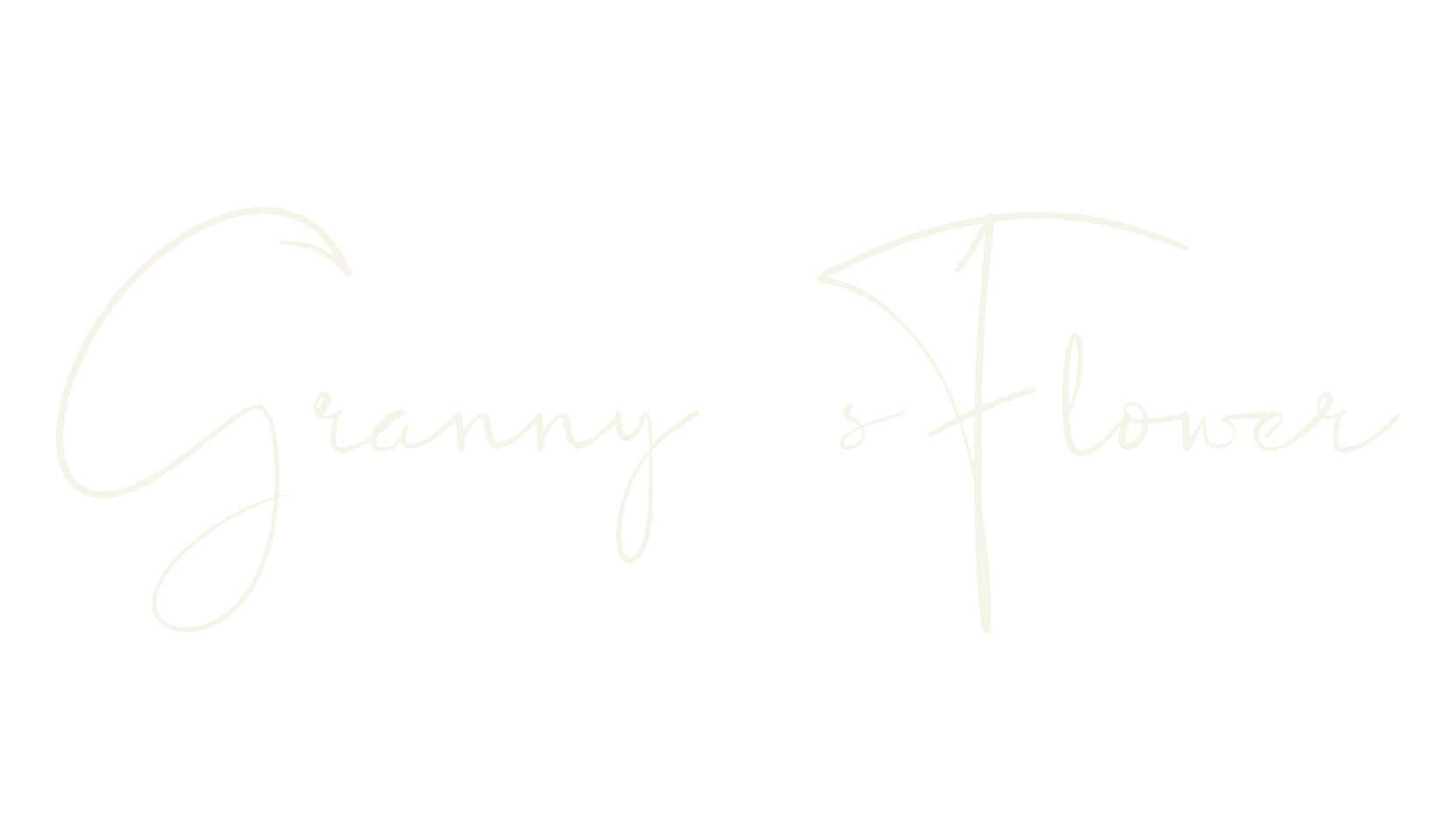 Granny 's Flower, cursive font preview