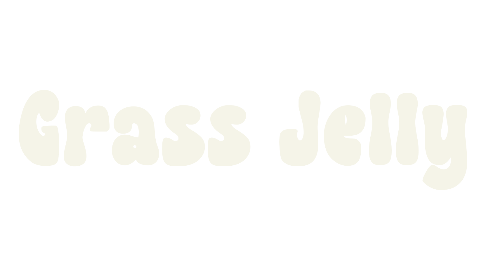Grass Jelly, funky font preview