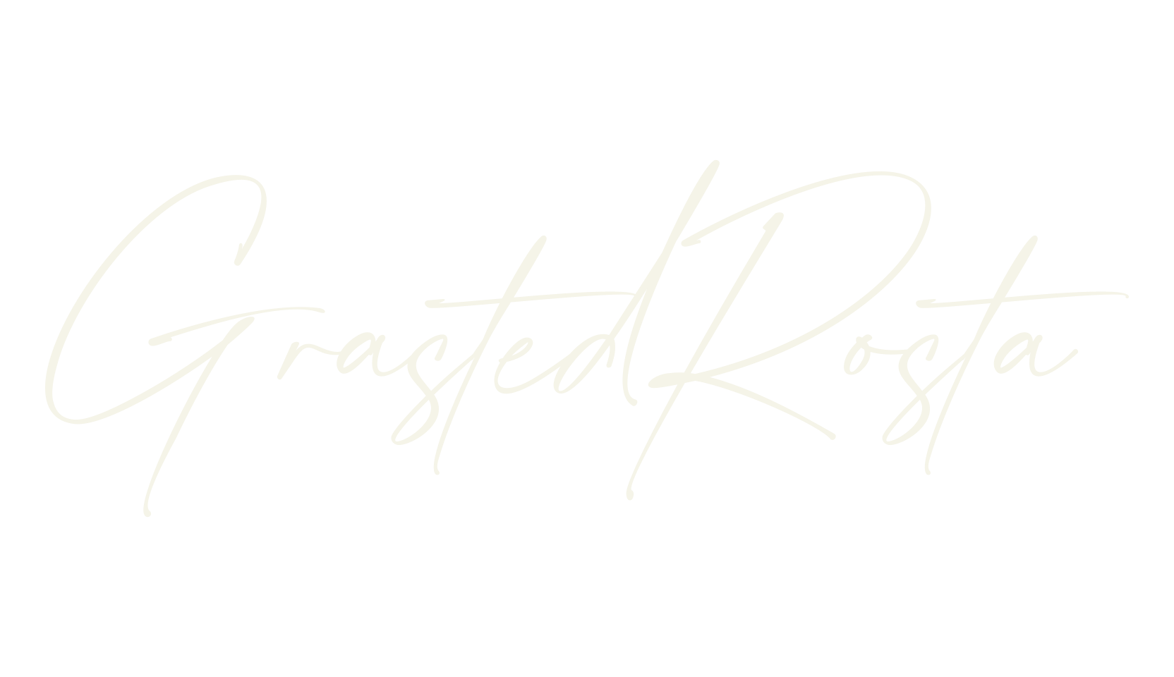 Grasted Rosta, floral font preview