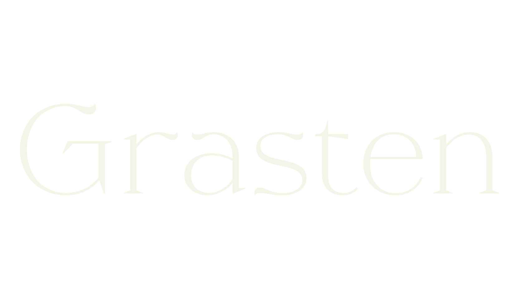 Grasten, modern font preview