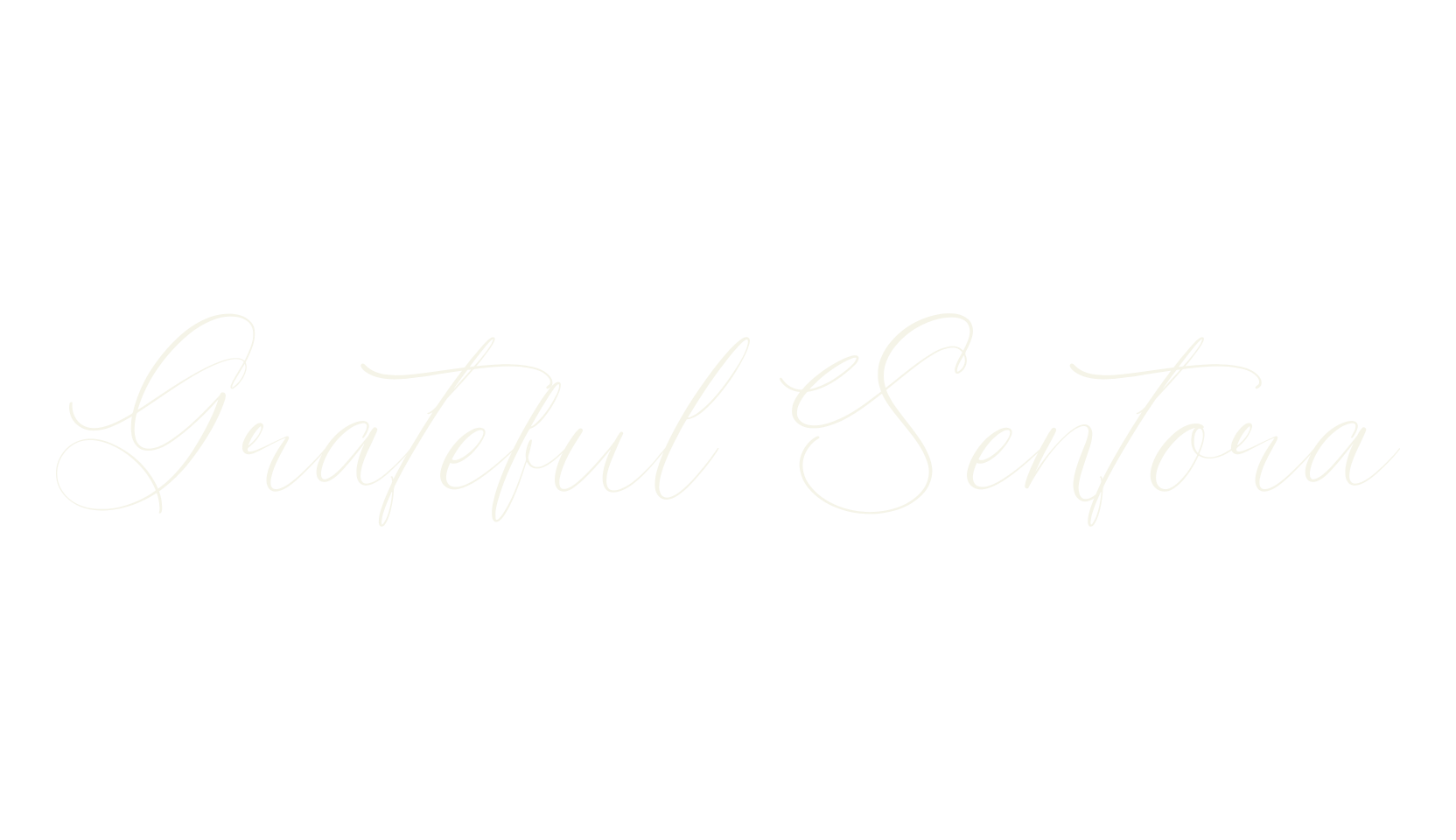 Grateful Sentora, script font preview